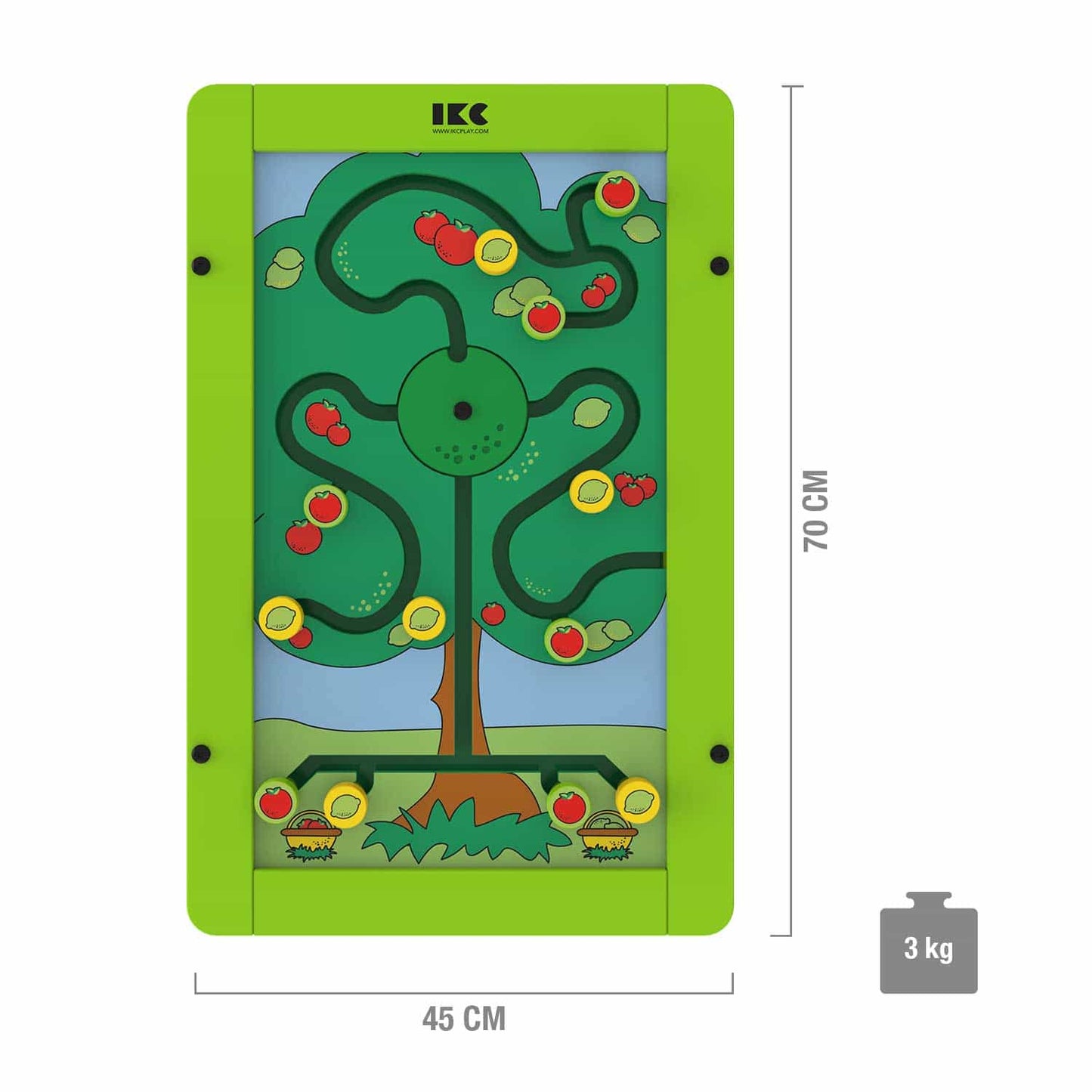 IKC Sortierbaum Nahaufnahme - Sortierspiel mit Kreisen, Quadraten und Dreiecken - Med-Praxisbedarf