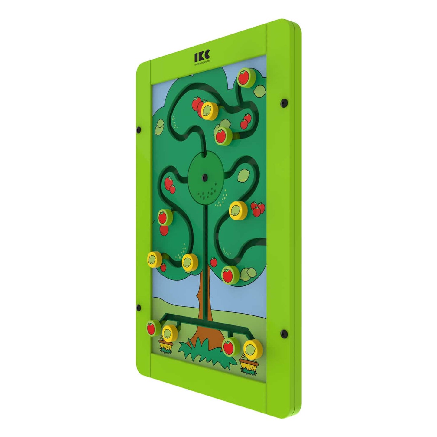 Kind beim Spielen mit Sortierbaum - Pädagogisches Spielmodul in Arztpraxis - Med-Praxisbedarf