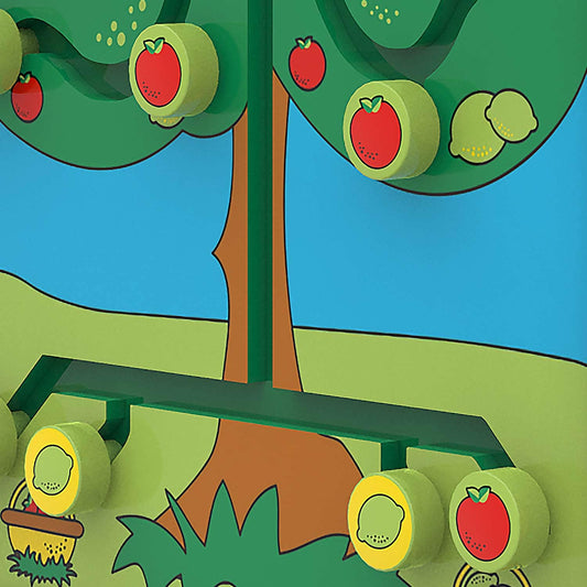 Sortierbaum Spielmodul für Kinder - Holzspiel mit bunten Formen zum Zuordnen - Med-Praxisbedarf