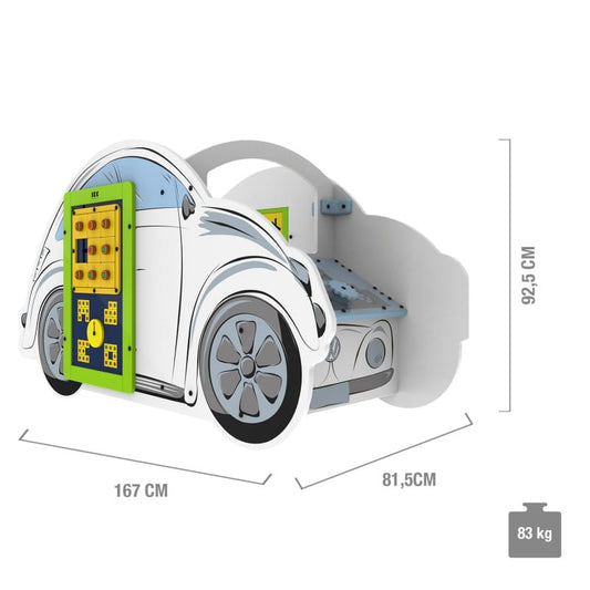 VW Beetle Spielsystem im Käfer-Design - freistehendes Spielgerät für Kinder von 2 bis 8 Jahren - Med-Praxisbedarf
