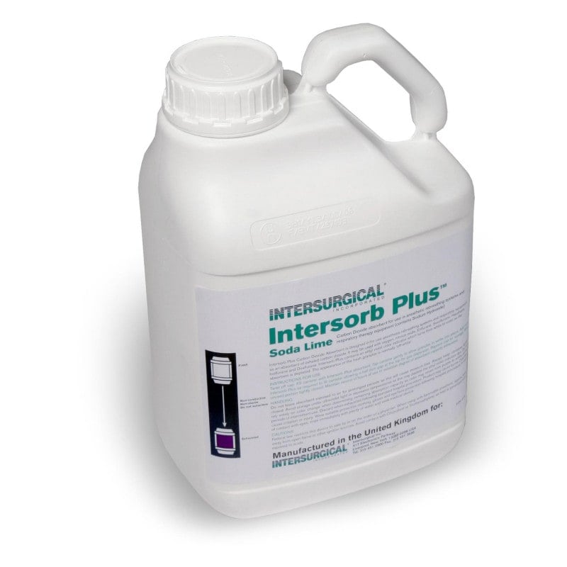 Atemkalk Intersorb plus 5 Liter - CO2-Absorber für Narkosegeräte in der Anästhesie - Med-Praxisbedarf