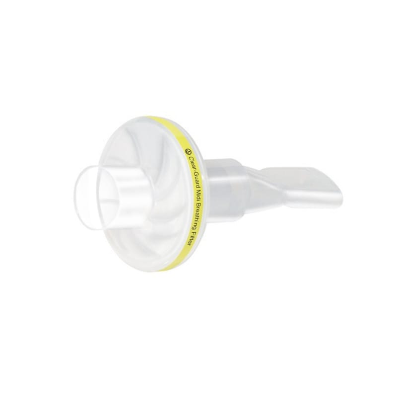 Clear-Guard Viren-Bakterienfilter - Atemfilter mit Mundstück für Beatmungssysteme - Med-Praxisbedarf