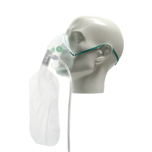 EcoLite Sauerstoffmaske mit Reservoir - mit Sicherheitsventilen, MRT-kompatibel - Med-Praxisbedarf