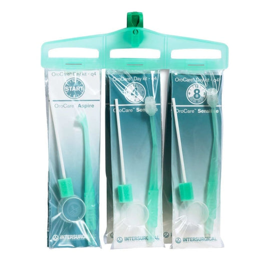 OroCare Tages-Set von Intersurgical - komplettes Set für tägliche Mundpflege und Hygiene - Med-Praxisbedarf