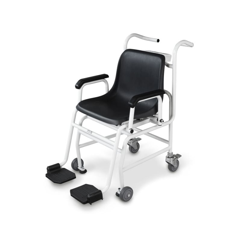 Kern Stuhlwaage MCN - fahrbare Waage für Klinik und Pflege mit großen Rollen - Med-Praxisbedarf