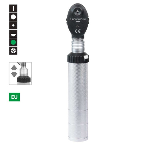 Ophthalmoskop KaWe Eurolight E36 2,5 V - Augenuntersuchungsgerät für Ärzte - Med-Praxisbedarf
