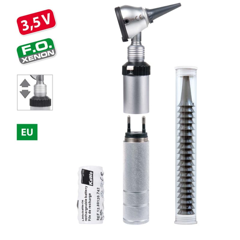 Detail des Kawe Eurolight F.O. 30 Otoskops 3,5 V - mit austauschbarem Ohrtrichter - Med-Praxisbedarf