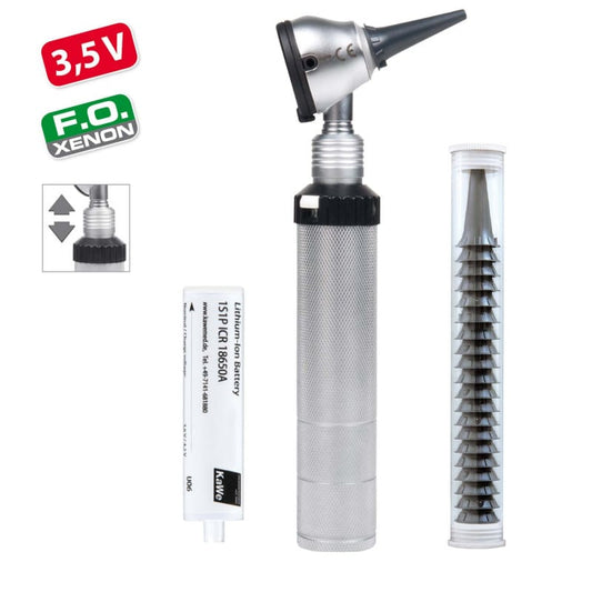 Kawe Eurolight F.O. 30 Otoskop, 3,5 V - zuverlässiges Instrument für HNO-Ärzte - Med-Praxisbedarf