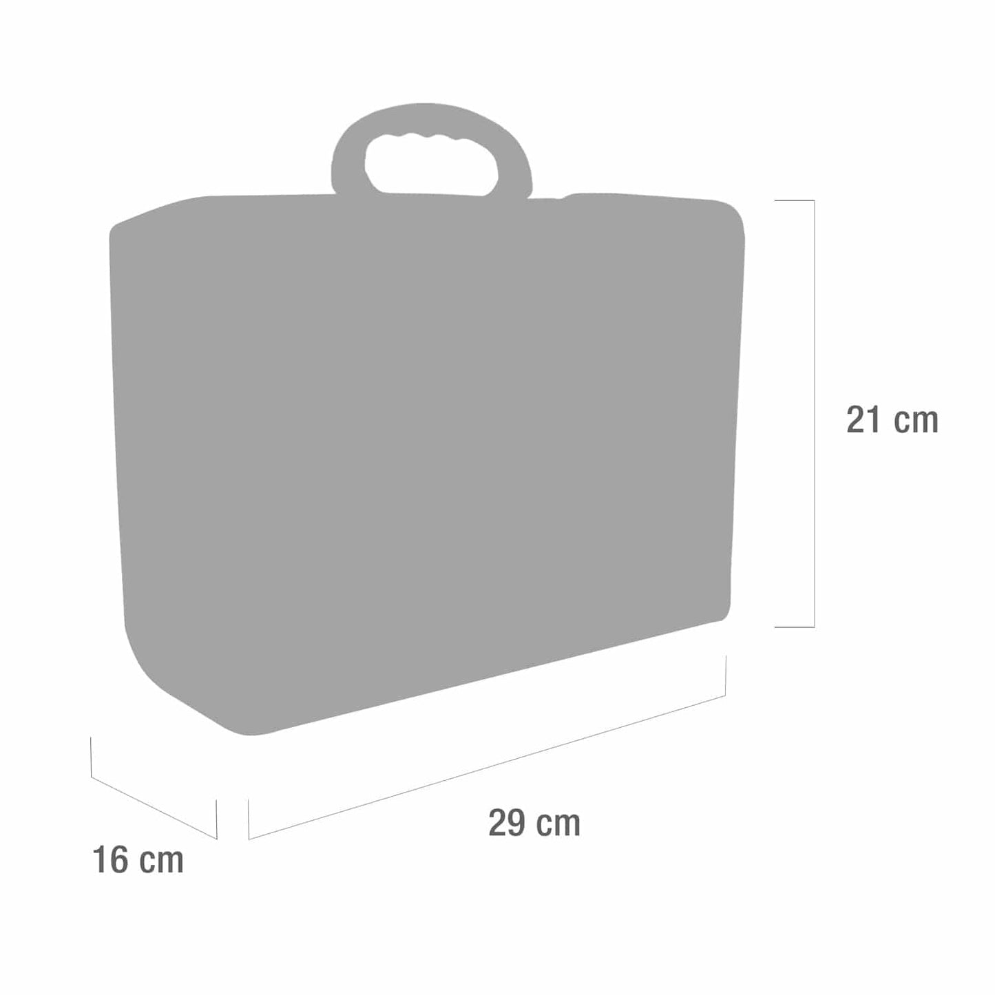 Arzttasche Bollmann Mini Seitenansicht - flexible Klappe und praktisches Format für unterwegs - Med-Praxisbedarf
