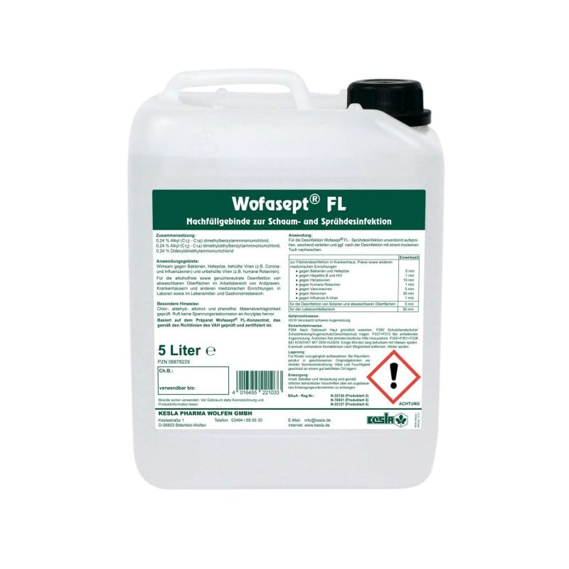 Wofasept FL Sprühdesinfektion Flasche - für Flächendesinfektion, sprühfertiges Präparat - Med-Praxisbedarf