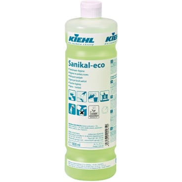 Kiehl Sanikal-eco Sanitärreiniger - Löst Kalk- und Kalkseifenrückstände, entfernt fettige Verschmutzungen - Med-Praxisbedarf