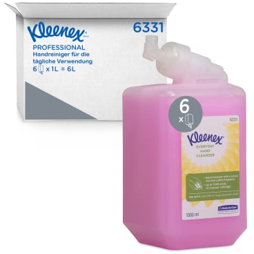 KLEENEX Handseife Waschlotion 6331 rosa - zart duftende Flüssigseife für stark frequentierte Bereiche - Med-Praxisbedarf