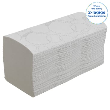 KLEENEX Papierhandtücher weiß Interfold - Falthandtücher für hohen Besucherverkehr - Med-Praxisbedarf