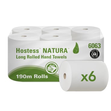 Hostess Natura Rollenhandtücher grau von Kimberly-Clark - für Waschräume mit viel Betrieb - Med-Praxisbedarf