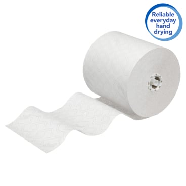 SCOTT Essential Papierhandtuchrolle im Spender - Maße 19,8 cm x 350 m, hohe Saugkraft - Med-Praxisbedarf