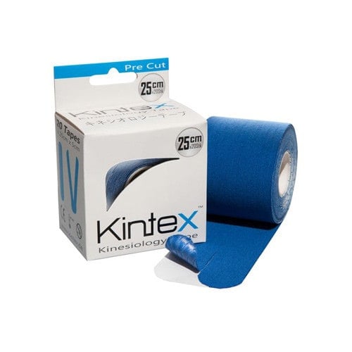 Kintex Precut Rolle mit Kinesiologie Tapes - professionelle vorgeschnittene Streifen für Physiotherapie - Med-Praxisbedarf