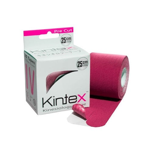 Kintex Precut Kinesiologie Tape - 20 vorgeschnittene Streifen 25x5 cm - Med-Praxisbedarf