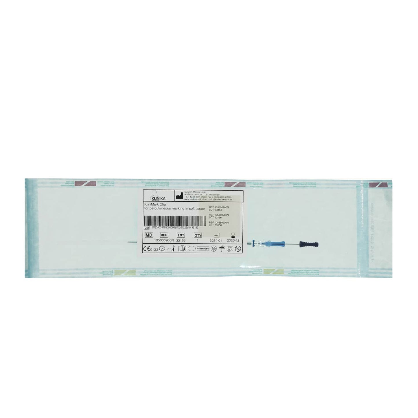 KliniMark Clip im Weichteilgewebe - Instrument zur Markierung, Material Nitinol - Med-Praxisbedarf