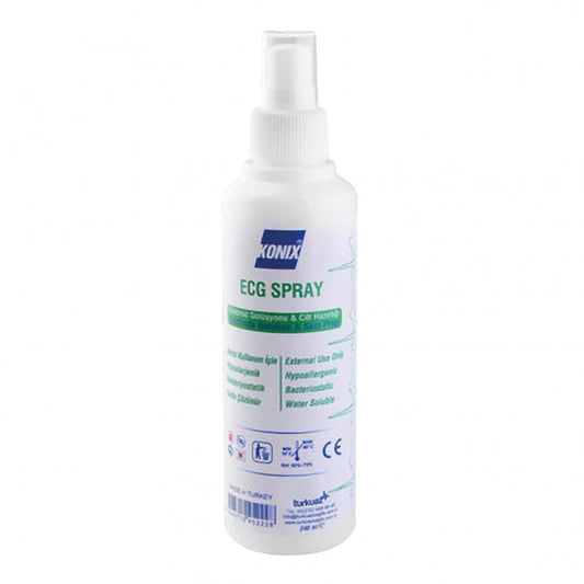 Konix Elektrodenspray für EKG - hochleitfähiges Kontaktspray für bessere Elektrodenableitung - Med-Praxisbedarf