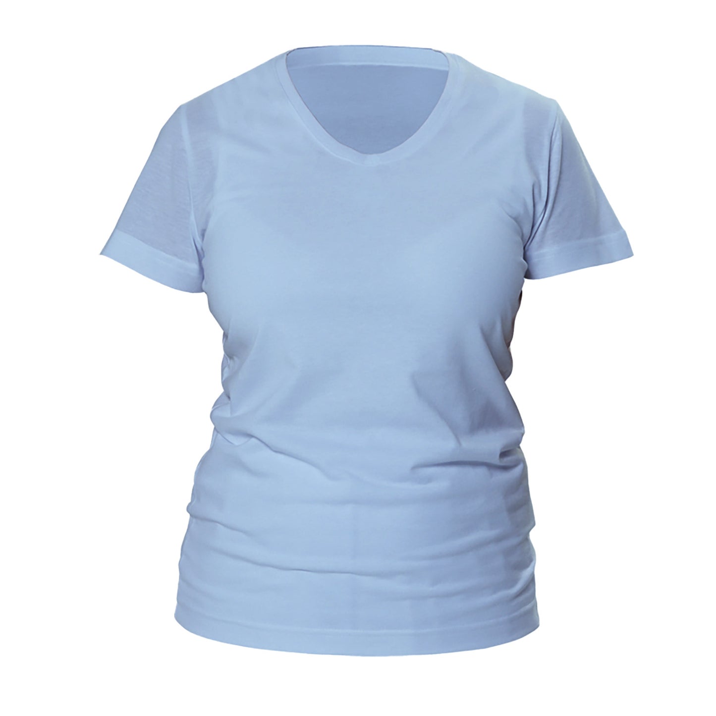 Damen-Shirt Berufskleidung - tailliert, Kurzarm, grau aus Baumwoll-Mischung - für Pflege und Praxis - Med-Praxisbedarf