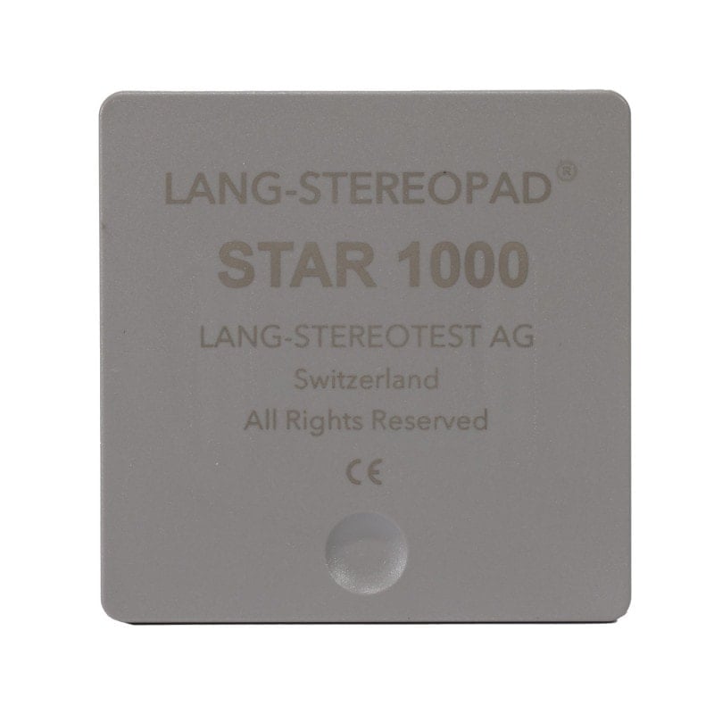 Lang-Stereopad® Testsystem in Anwendung - Ermittlung der globalen Nah-Stereopsis - Med-Praxisbedarf