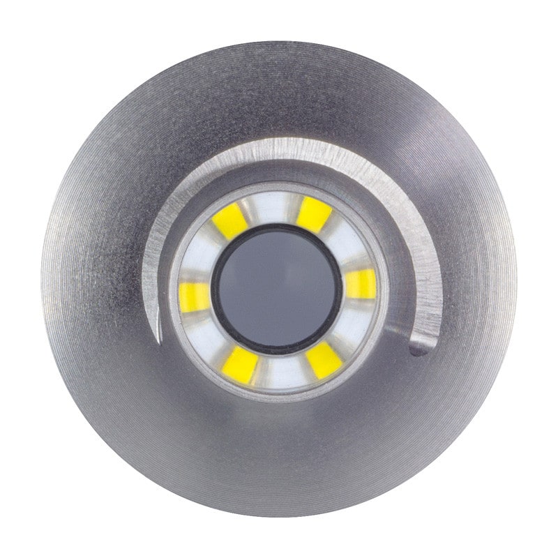 LED-Otoskop LuxaScope Auris von Luxamed - Detailansicht des Griffes und Ein-/Ausschalter - Med-Praxisbedarf