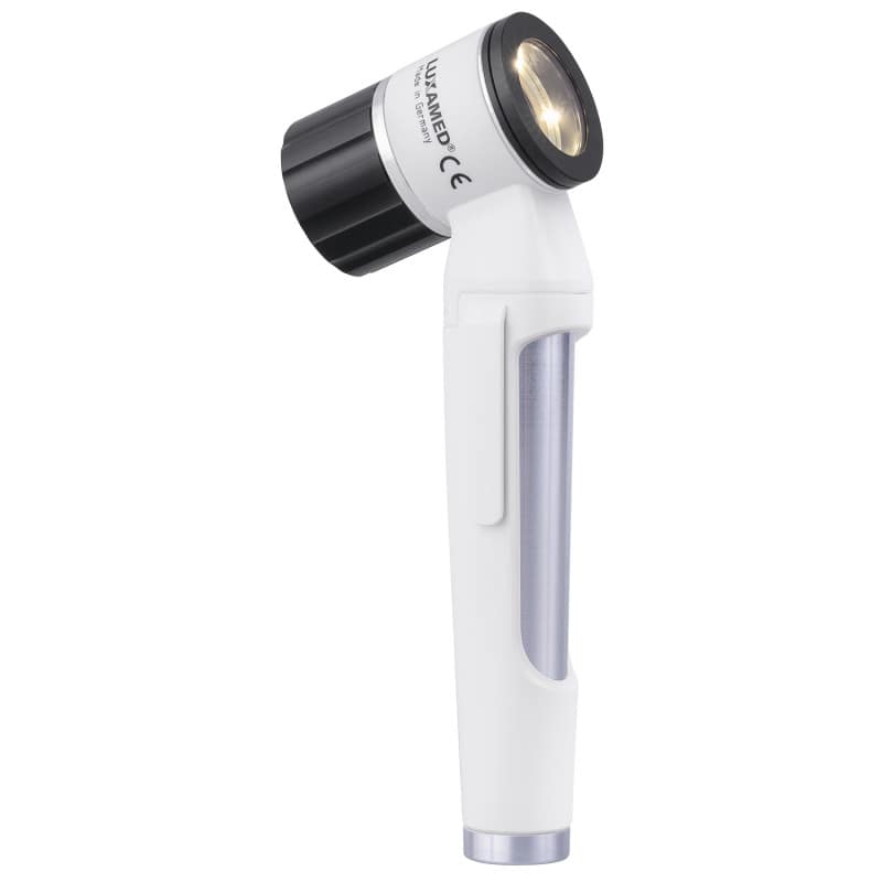 Handliches LuxaScope Dermatoskop LED - mit 2,5 Volt für klare, helle Ausleuchtung - Med-Praxisbedarf