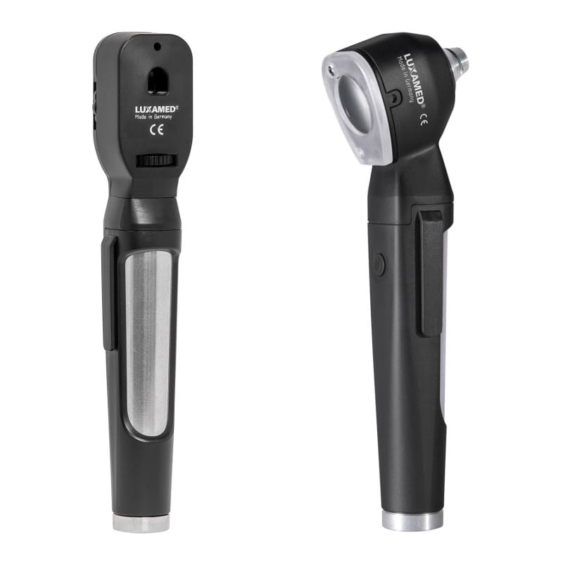 LuxaScope Diagnostik-Set 2.5 V Coloured Edition - Set bestehend aus Otoskop und Dermatoskop in Farbe - Med-Praxisbedarf
