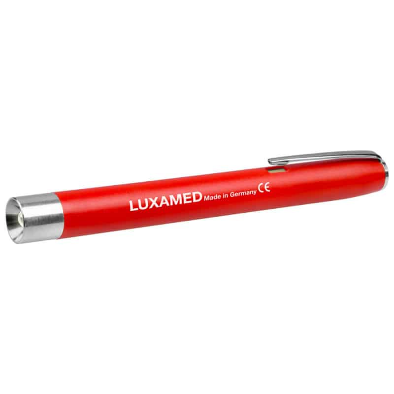 Luxamed LED-Penlight in der Detailansicht - zeigt hochwertige Verarbeitung und LED-Technik - Med-Praxisbedarf