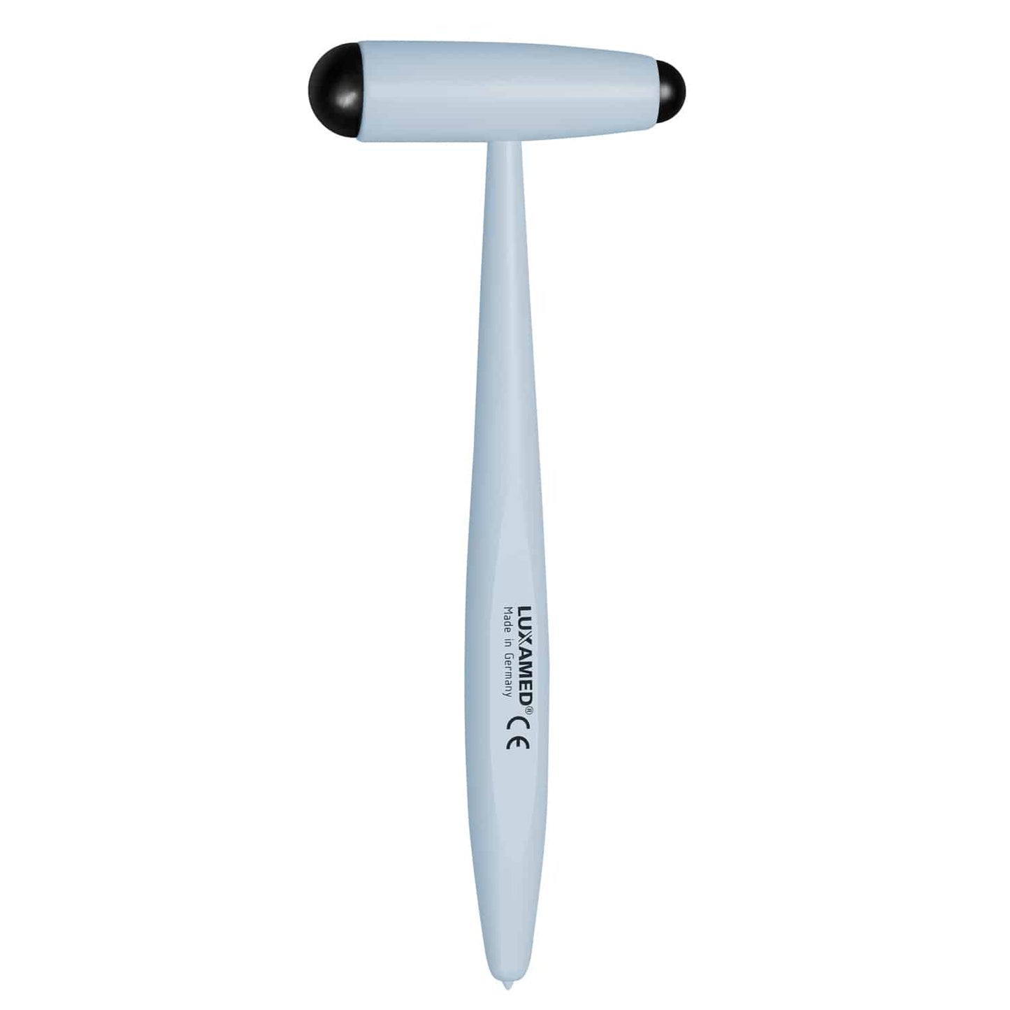 Luxamed Buck Reflexhammer Detailansicht - Gummikopf und Metallgriff für neurologische Tests - Med-Praxisbedarf