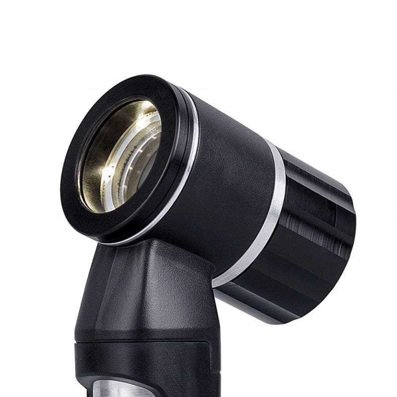 Luxascope LED-Dermatoskop von der Seite - modernes Design für ergonomische Handhabung bei Untersuchungen - Med-Praxisbedarf
