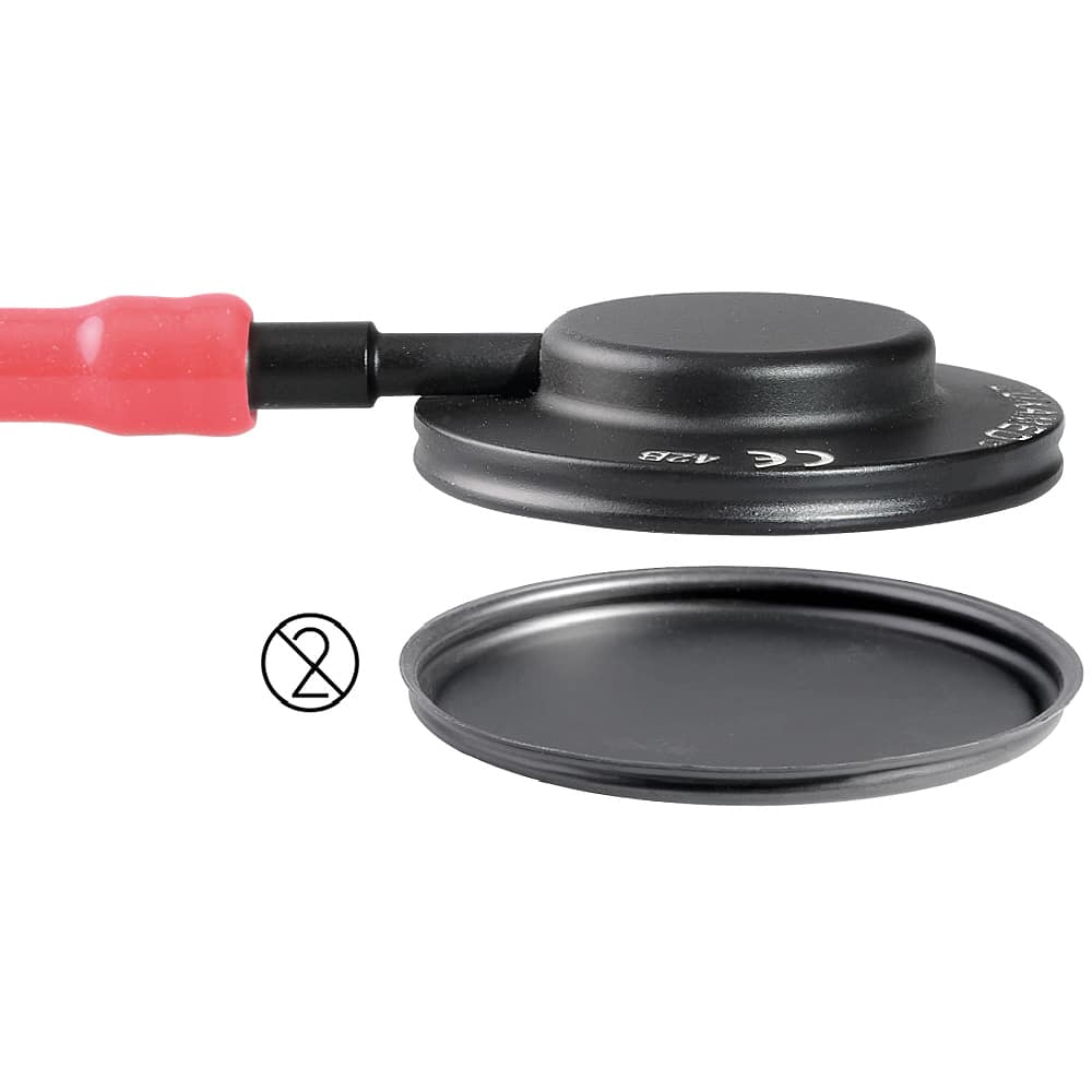 Luxascope Sonus Flat Flex in Gebrauch - Flachkopf für präzise Auskultation, schwarz - Med-Praxisbedarf