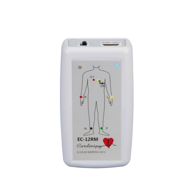 EC-12RM mobiles Ruhe-EKG - kompakter 12-Kanal-Rekorder für Android-Geräte - Med-Praxisbedarf
