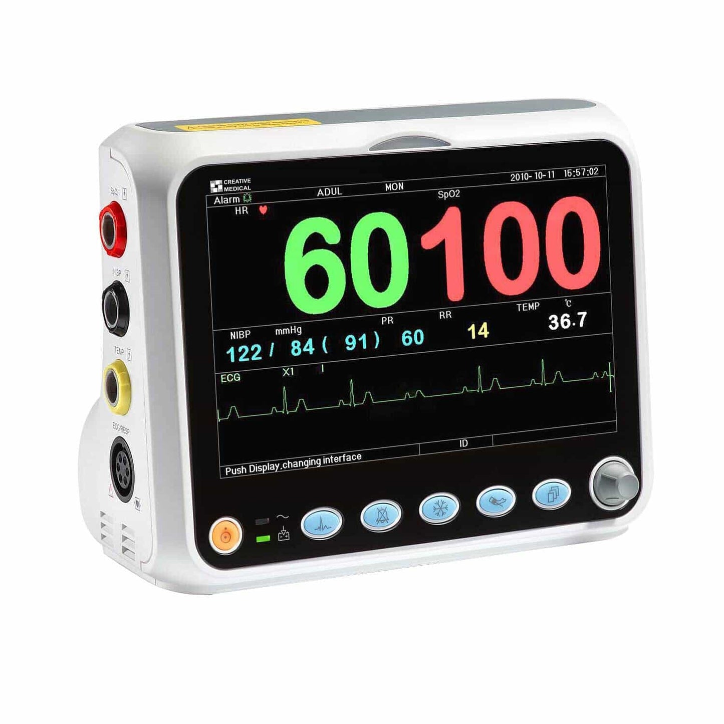 Patientenmonitor PC-3000 - Großes Farbdisplay zur Darstellung physiologischer Vitalwerte - Med-Praxisbedarf