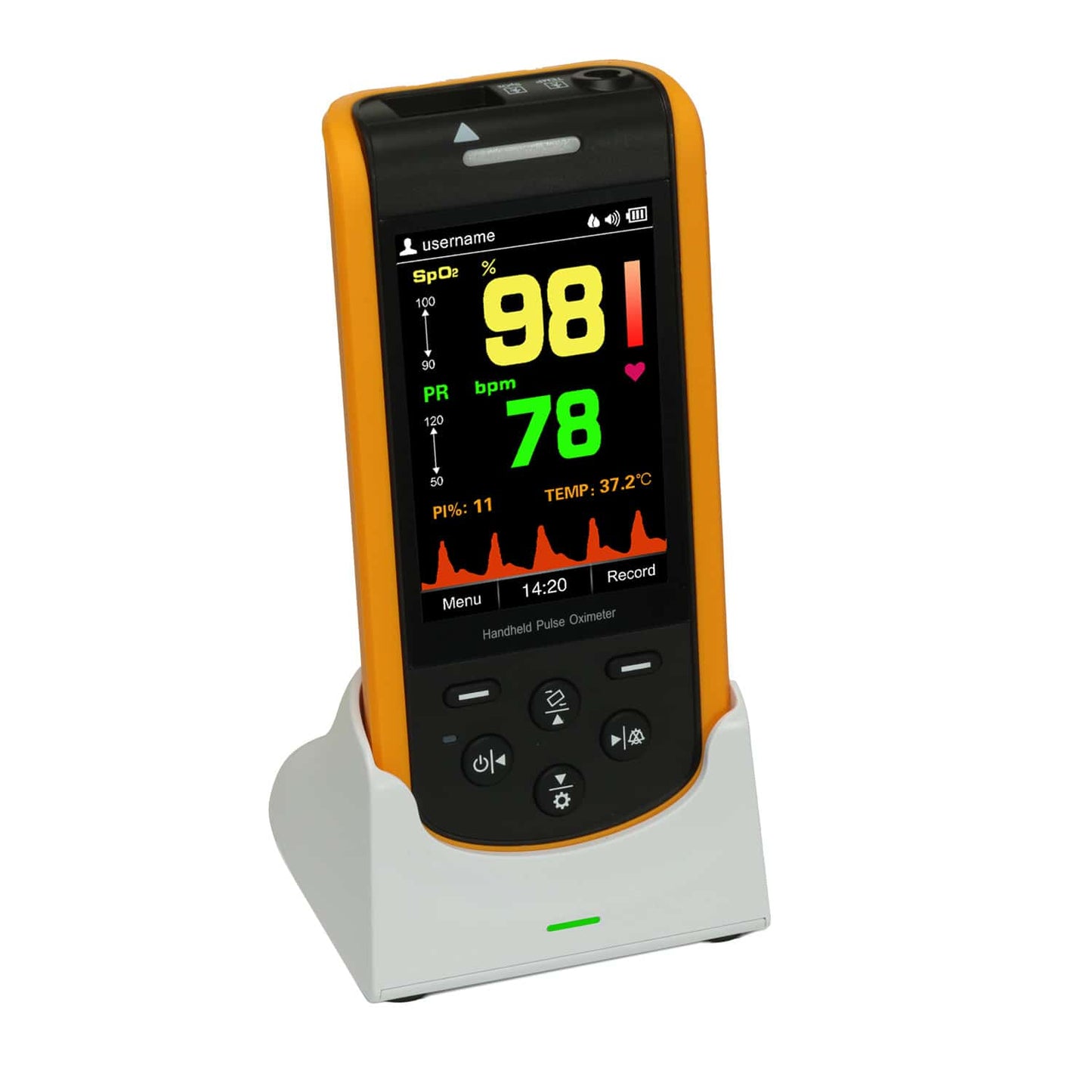 Pulsoximeter SP-20 von Lepu Medical - misst Sauerstoffsättigung und Pulsfrequenz zuverlässig - Med-Praxisbedarf