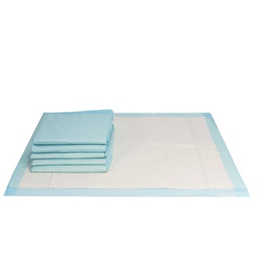 Krankenunterlage 6-lagig 60x40 cm blau - Einweg, für Matratzenschutz - Med-Praxisbedarf