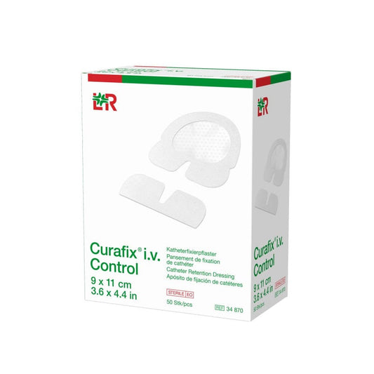 Curafix i.v. Control Katheterfixierung - sterile Lösung für Katheter, Kanülen und zentralvenöse Zugänge - Med-Praxisbedarf