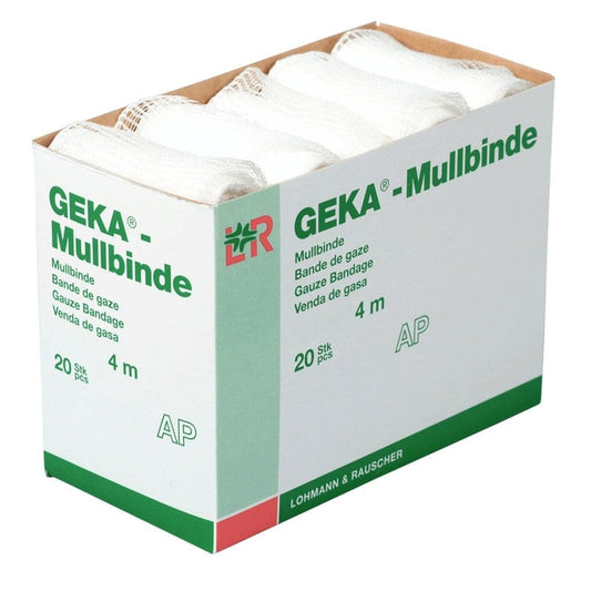 Geka Mullbinden unelastisch - Fixierbinden zur Ruhigstellung von Verbänden, von Lohmann-Rauscher - Med-Praxisbedarf
