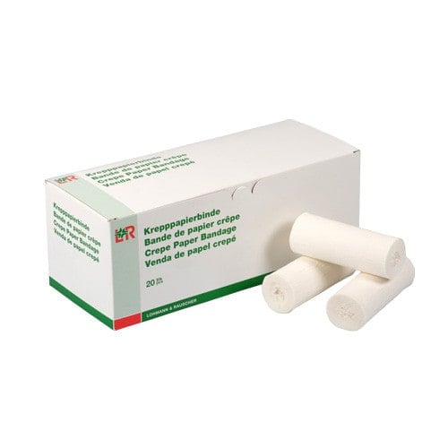 Krepppapierbinde von Lohmann-Rauscher - fein gekreppt, dehnbar zur Fixierung - Med-Praxisbedarf