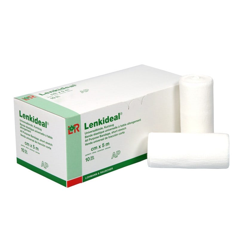 Lenkideal kurzzügige Idealbinde - flaches, dauerelastisches und luftdurchlässiges Gewebe - Med-Praxisbedarf
