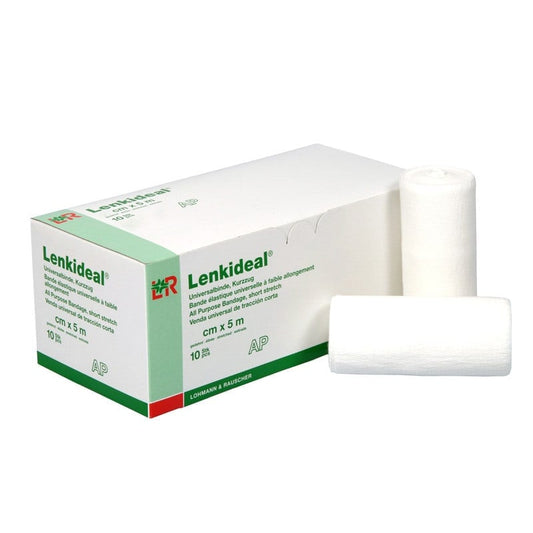 Lenkideal kurzzügige Idealbinde - flaches, dauerelastisches und luftdurchlässiges Gewebe - Med-Praxisbedarf
