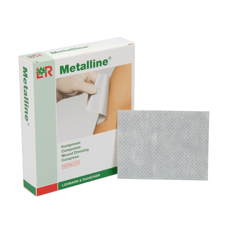 Metalline sterile Kompresse - aluminiumbedampfte Wundauflage von Lohmann-Rauscher - Med-Praxisbedarf