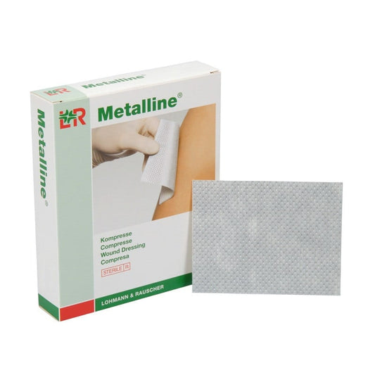 Metalline sterile Kompresse - aluminiumbedampfte Wundauflage von Lohmann-Rauscher - Med-Praxisbedarf