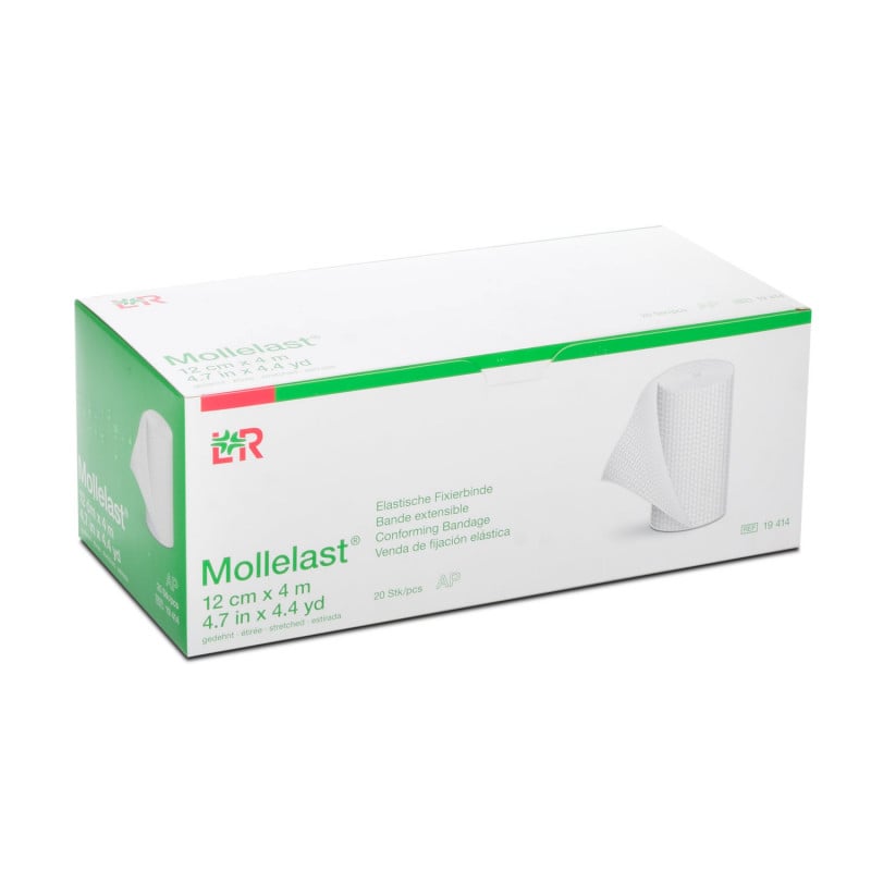 Medizinische Fixierbinde Mollelast - elastisch, luftdurchlässig und zuverlässig in der Anwendung - Med-Praxisbedarf
