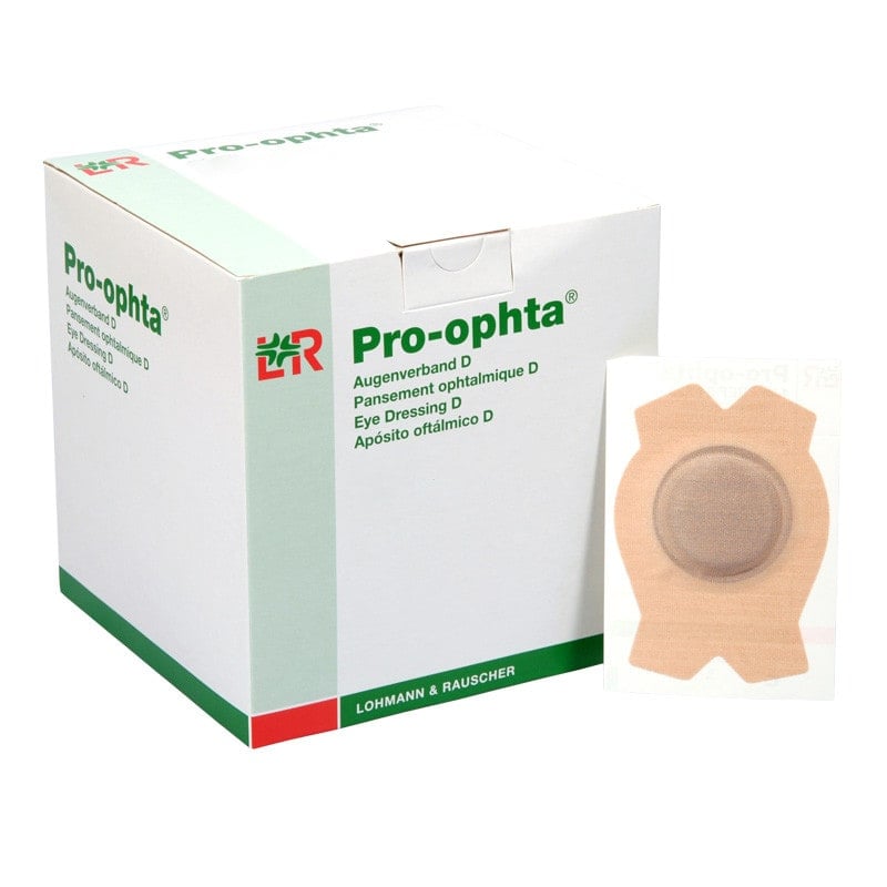 Pro-ophta Augenverband D im Seitenprofil - Schutzverband für die postoperative Augenruhigstellung - Med-Praxisbedarf