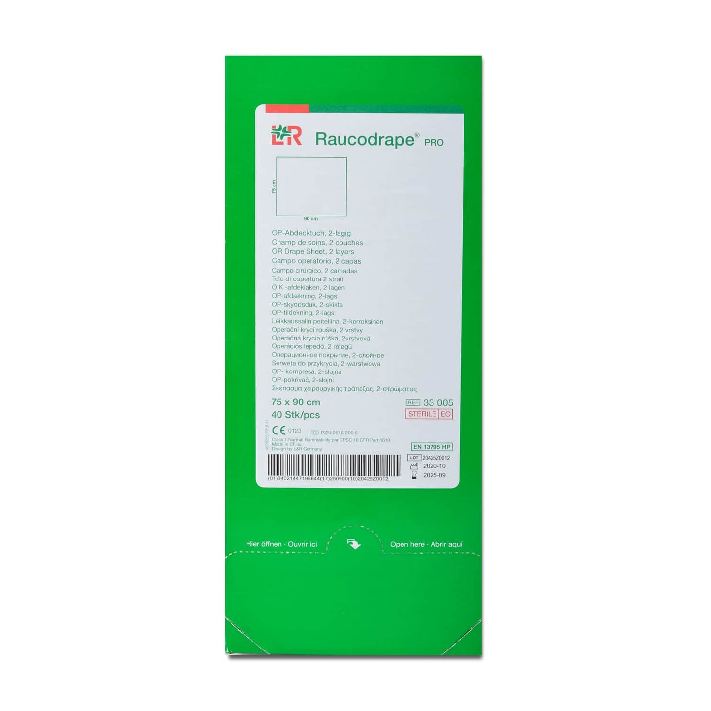 OP-Abdecktücher Raucodrape PRO - für OP und Ambulanz, blau, steril verpackt - Med-Praxisbedarf