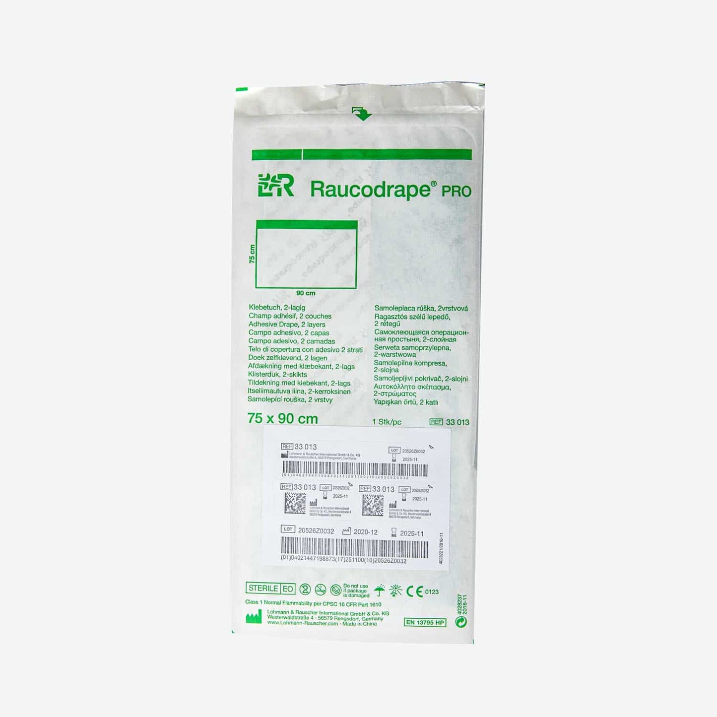 Chirurgische Klebetücher Raucodrape PRO - transparente Fenster, operationssicher - Med-Praxisbedarf