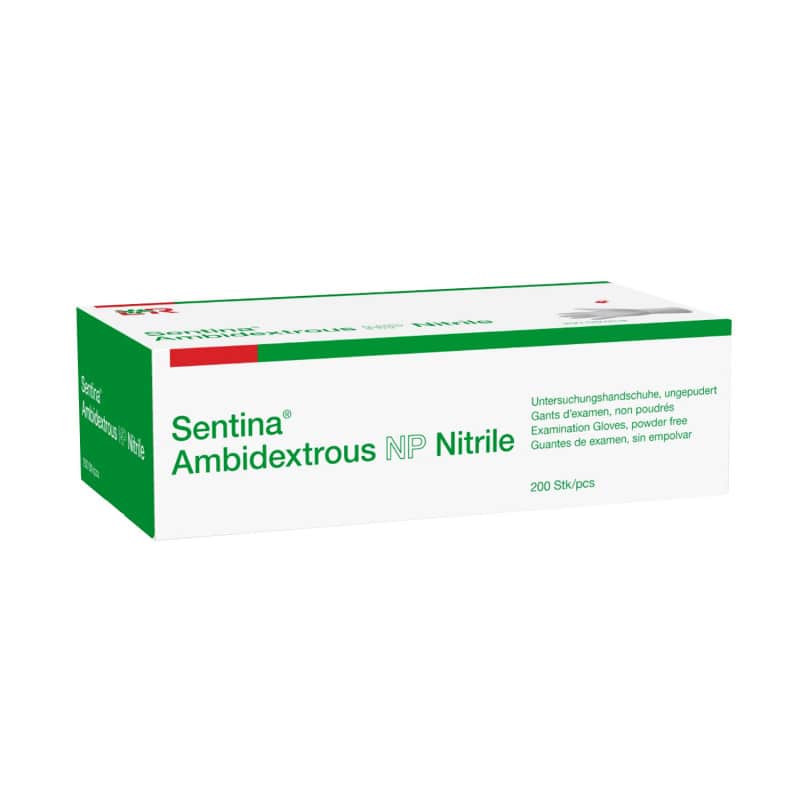 Nitril-Handschuhe Sentina® Ambidextrous Nitrile - puderfrei, hautfreundlich und weich - Med-Praxisbedarf