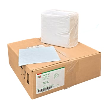 Sentina Schutzauflage blau 38x39 cm - sterile Unterlage für medizinische Tische - Med-Praxisbedarf