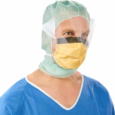 OP Maske mit integriertem Visier Sentinex Safety Shield - voller Gesichtsschutz, unsteril - Med-Praxisbedarf